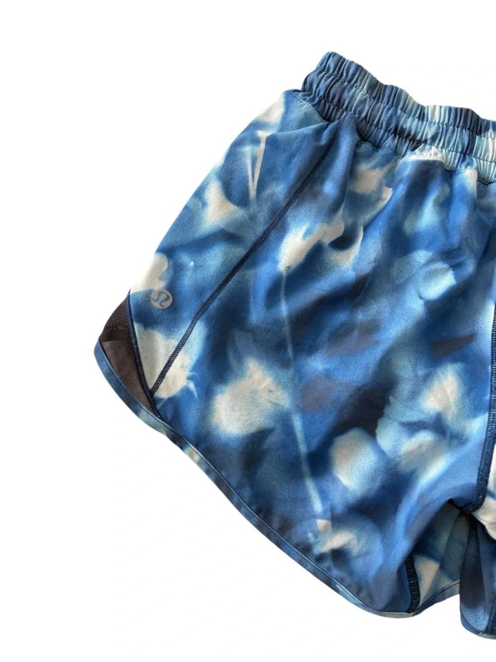 lululemon athletica Blue Tie-Dye Athletic Shorts